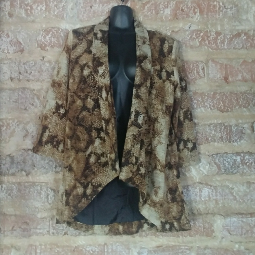 Alberto Makali Snake Print Jacket Large